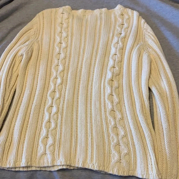 Worthington cream colored sweater size L - Picture 4 of 5